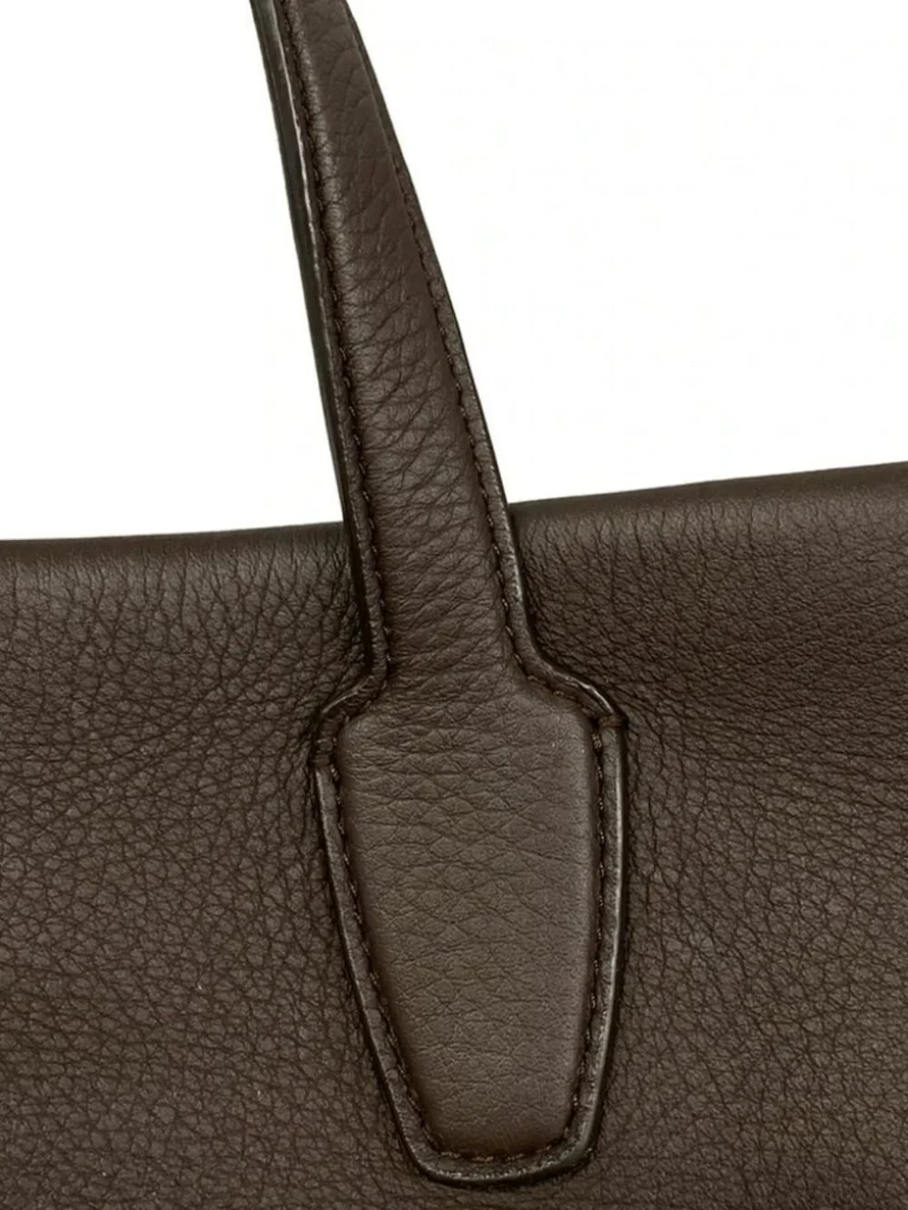 THE ROW Marcel Dark Brown Calf Skin Leather Handbag